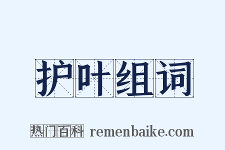 护叶组词是什么意思的图片